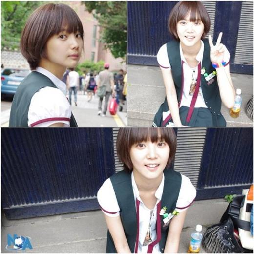 머리카락을 자르기 전 긴 머리의 윤승아
