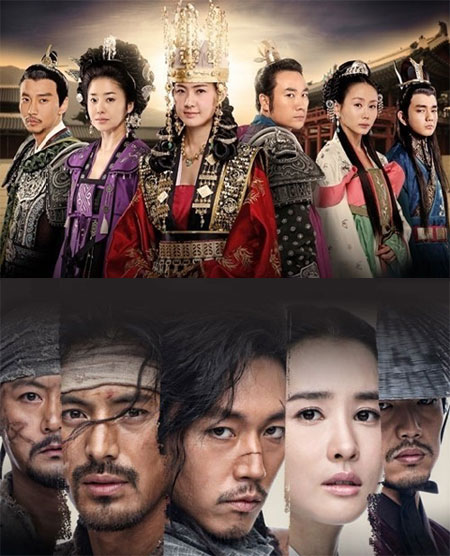 '선덕여왕'(위)와 '추노'