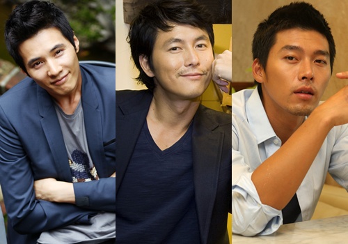 왼쪽부터 배우 원빈, 정우성, 현빈 ⓒ머니투데이 스타뉴스