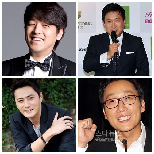 류시원 서경석 이휘재 장동건(왼쪽 위부터 시계방향)