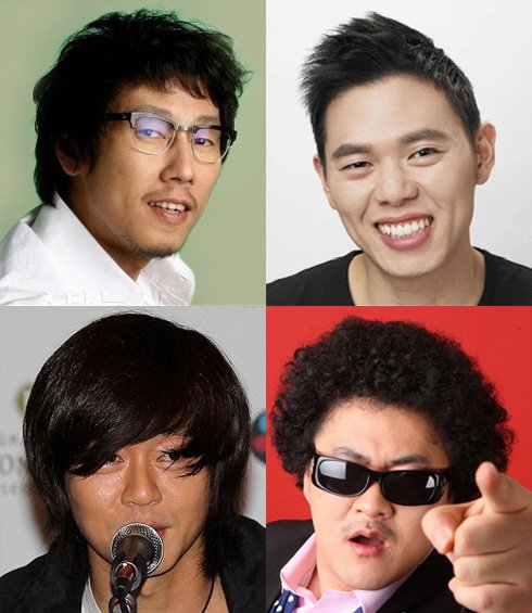 윤종신 조PD 데프콘 윤도현(왼쪽 위부터 시계방향)