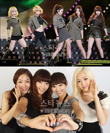 걸그룹 포미닛(위)과 씨스타.ⓒ머니투데이 스타뉴스