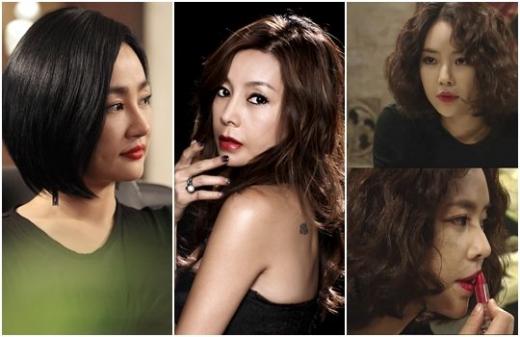 사진 왼쪽부터 '역전의 여왕'의 하유미, '즐거운 나의 집'의 황신혜, '자이언트'의 황정음