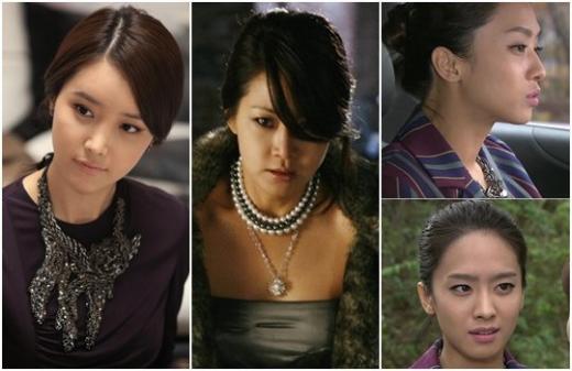 사진 왼쪽부터 '역전의 여왕'의 채정안, '욕망의 불꽃'의 신은경, '웃어라 동해야'의 박정아