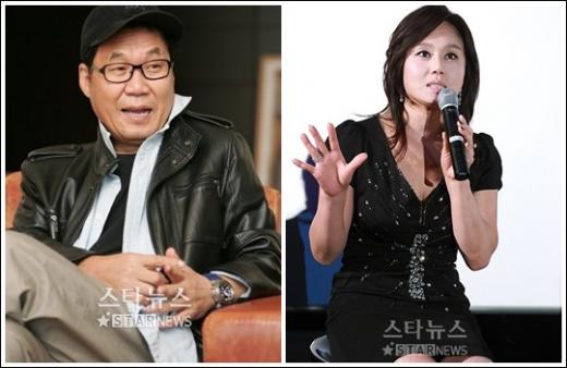 조영남(왼쪽)과 이경실 ⓒ머니투데이 스타뉴스