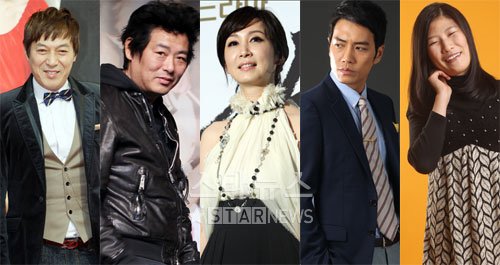 김갑수 성동일 전인화 주상욱 최나경(왼쪽부터) ⓒ머니투데이 스타뉴스