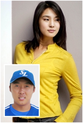 오는 12월 19일 결혼식을 올리는 박성희와 배영수(작은 사진)