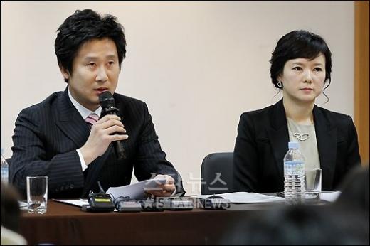 한국 아나운서 연합회 성세정(왼쪽) 회장과 김성은 부회장 ⓒ류승희 인턴기자