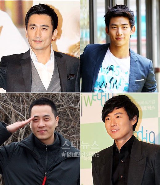 차인표, 택연, 연정훈, 앤디(사진 위 왼쪽부터 시계방향으로).ⓒ머니투데이 스타뉴스
