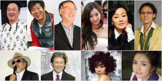 <b>KBS연기대상 조연상 후보들</b> 박상면 성동일 변희봉 이인혜 이보희 전미선 장항선 천호진 조미령 임지은(왼쪽 위부터)