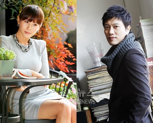박예진(왼쪽), 박희순