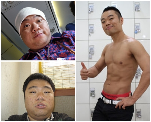 ▲ 정종철 다이어트 전(왼쪽), 다이어트 후 ⓒ출처=정종철 블로그