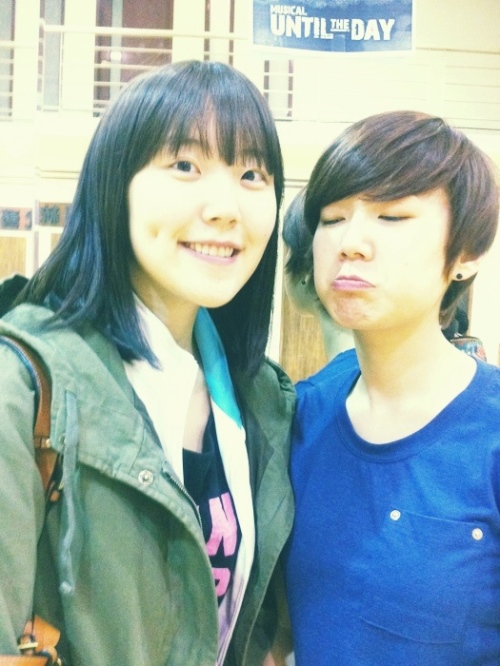 ▲ 백새은(왼쪽), 김혜리 ⓒ출처=김혜리 미투데이