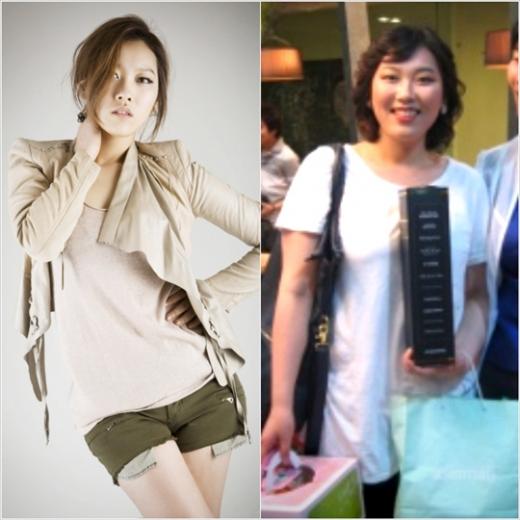 벨라 멤버 루시 현재(왼쪽)와 체중감량전 과거 모습