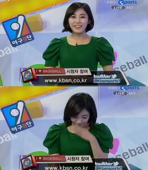 ▲ 생방송 도중 콧물을 훌쩍인 최희 아나운서 ⓒKBS N