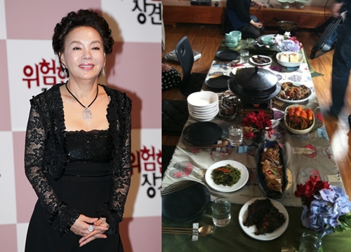 ▲ 김수미(왼쪽), 김수미가 차린 밥상 ⓒ송지원 기자 g1still@, 에드워드 권 미투데이
