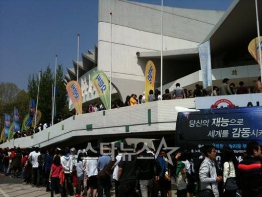 '코갓탤' 서울 예선 심사장 안 심사 부스 ⓒ진주 인턴기자