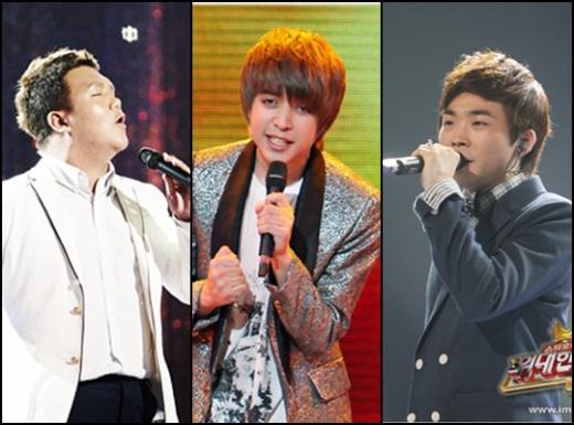 (왼쪽부터)이태권, 셰인, 백청강 ⓒ사진=MBC '스타오디션 위대한 탄생' 홈페이지