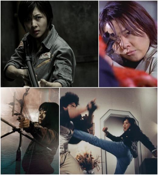 사진 왼쪽 위부터 시계방향으로 '7광구'의 하지원, '쉬리'의 김윤진, '꼭지딴'의 최진실, '괴물'의 배두나