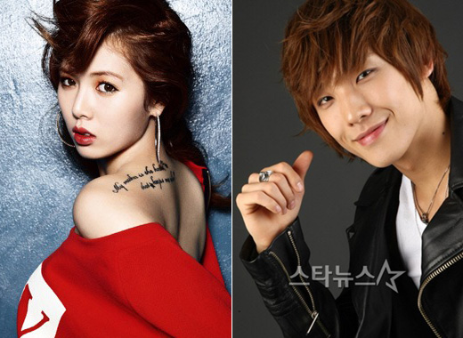 포미닛 현아(왼쪽)와 엠블랙 이준 ⓒ머니투데이 스타뉴스