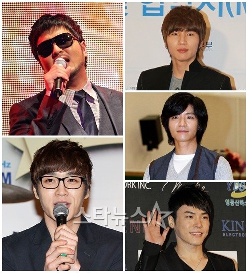 김태우, 케이윌, 임태경, 휘성, 이석훈(왼쪽 위부터 시계방향) ⓒ머니투데이 스타뉴스