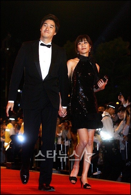 유지태(왼쪽)과 김효진 ⓒ사진=머니투데이 스타뉴스