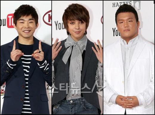 (왼쪽부터)MBC '위대한 탄생' 톱3 백청강, 셰인, 이태권 ⓒ사진=머니투데이 스타뉴스