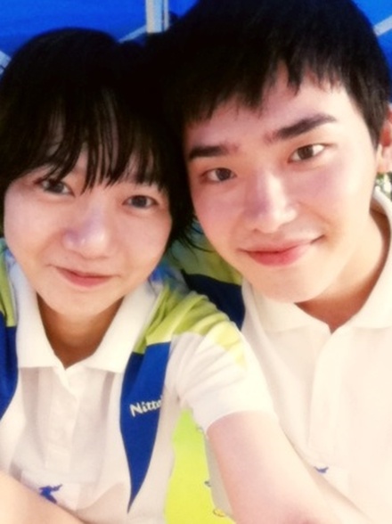 배두나(왼쪽)와 이종석 ⓒ출처= 배두나 미니홈피