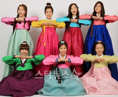 그룹 에이핑크<의상 협찬=박술녀 한복> ⓒ사진=이명근 기자