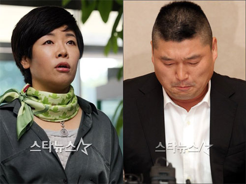 김미화(왼쪽)와 강호동 ⓒ사진=임성균 기자