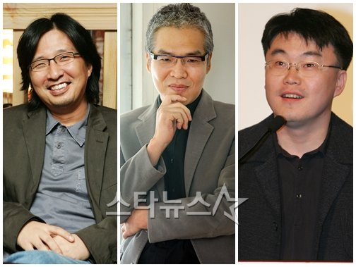 왼쪽부터 김대승, 임상수, 정지우 감독.
