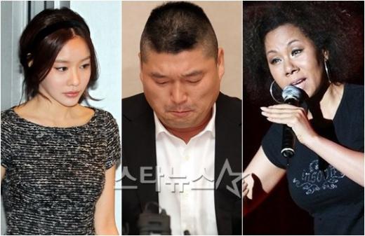 (왼쪽부터)김아중, 강호동, 인순이 ⓒ사진=머니투데이 스타뉴스