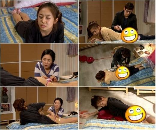 27일 방송된 '하이킥3'의 장면들(왼쪽)과 28일 방송된 장면들(오른쪽)