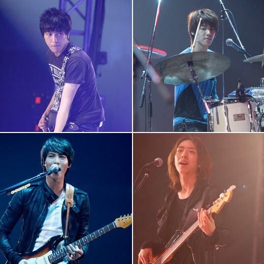 씨엔블루의 정용화, 강민혁, 이정신, 이종현(사진 위 왼쪽부터 시계방향으로) <사진제공=FNC뮤직>