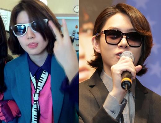 심은경(왼쪽), 김희철 ⓒ출처=심은경 트위터, 머니투데이 스타뉴스