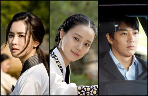 (왼쪽부터)'추노' 언년이(이다해 분), '공주의 남자' 이세령(문채원 분), '천일의 약속' 박지형(김래원 분)