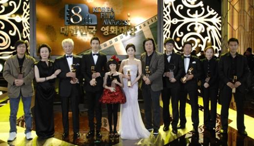 2010년 제8회 대한민국영화대상 수상자들 <사진=MBC>
