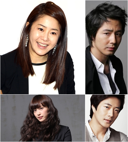 왼쪽 상단부터 시계방향으로 고현정,조인성,권상우,이나영.