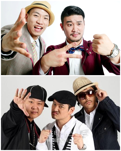 다이나믹듀오(위)와 부가킹즈 ⓒ스타뉴스