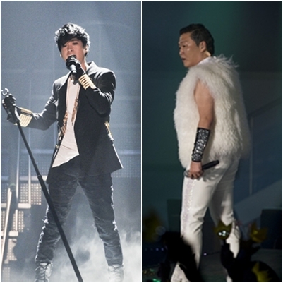 타블로(왼쪽)과 싸이 ⓒ사진=YG엔터테인먼트 제공