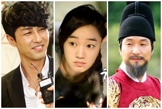 차승원(MBC '최고의 사랑') 수애(SBS '천일의 약속') 한석규(SBS '뿌리깊은 나무')