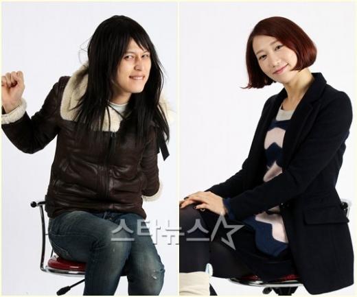 MBC 코미디 '웃고 또 웃고'의 '나도 가수다'에서 김경혹으로 출연중인 유도균(왼쪽)과 개미 역의 이지수 ⓒ사진=이동훈 기자 photoguy@