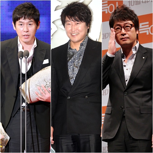 왼쪽부터 설경구 송강호 김윤석