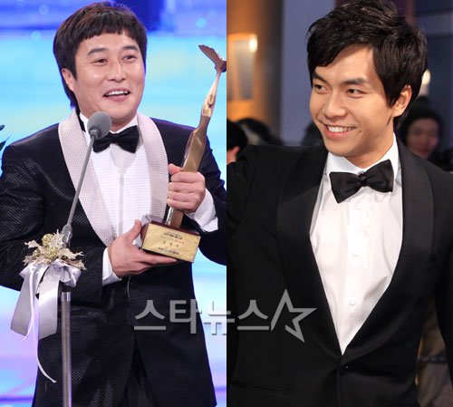 김병만(왼쪽)과 이승기 ⓒ스타뉴스