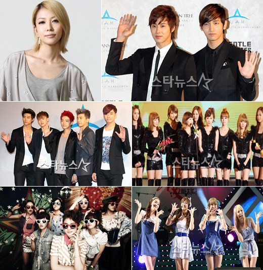 보아 동방신기 소녀시대 시크릿 티아라 2PM ⓒ스타뉴스