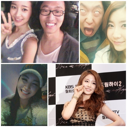 (왼쪽부터)박국선,구지성,강예빈,티아라 지연 ⓒ출처 김경진 트위터, 강예빈 미투데이, 박용훈 인턴기자