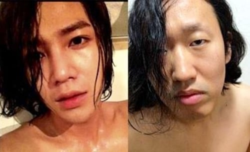장근석(왼쪽)과 김경진. ⓒ출처=김경진 트위터