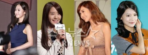 소녀시대 유리,윤아,제시카,수영 ⓒ출처=머니투데이 스타뉴스