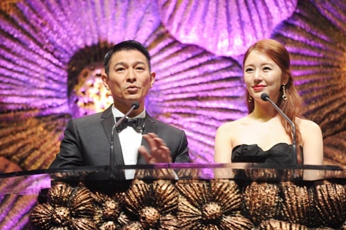 유덕화(왼쪽)와 윤은혜 <사진제공=더 하우스 컴퍼니>