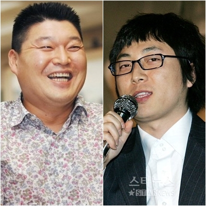 강호동(왼쪽)과 우승민